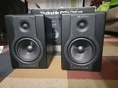 M-Audio Stereophile BX5a 5  Powered Studio Monitors (Pair) - Black • $95