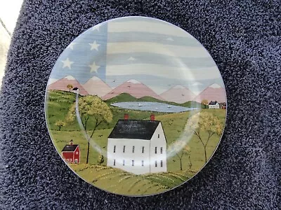 Sakura Warren Kimble America The Beautiful Mountains White House Salad Plate • $6