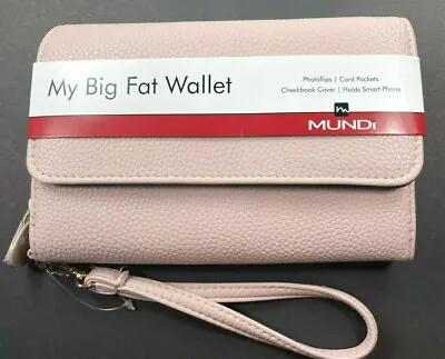 Authentic Mundi / My Big Fat Wallet / MARSHMALLOW PINK / Card Pockets / Reg $44 • $21.75