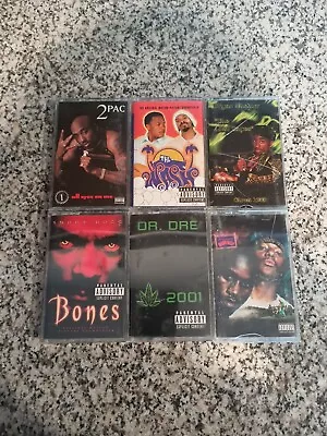 Rap Cassette Lot Of 6 2pac Dr Dre Mobb Deep Etc. • $170