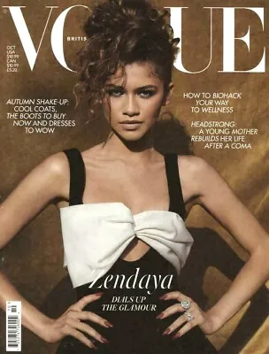 British Vogue Magazine Uk | Oct 2021 | Zendaya Dials Up The Glamour • $19.99