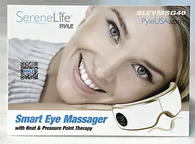 SereneLife Smart Eye Massager With Heat & Pressure Point Therapy-NEW • $20.40