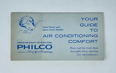 Rare Vintage 1950s Ford Motor Company Philco Guide To Car Air Conditioner Manual • $63.96