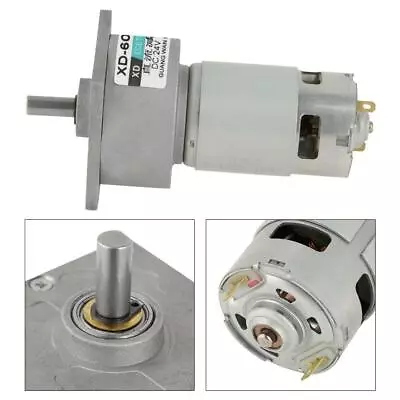 35W DC12V/24V Adjustable Speed Micro Metal Gear Motor CW/CCW 5-600RPM NEW • $32.10