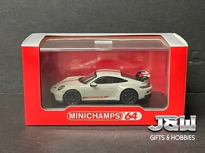 Minichamps X Tarmac Works Porsche 911 GT3 992 Crayon Gray 1/64 • $19.99