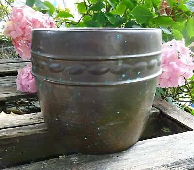 Antique Copper Jardiniere Arts And Crafts Copper Planter Plant Pot Gardenalia • £120