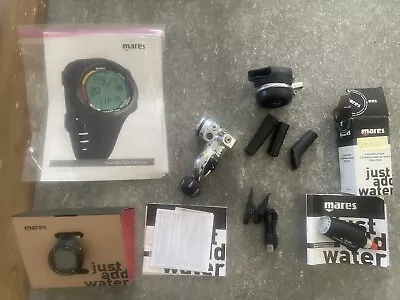 New Mares Smart Air Wrist Dive Computer LED Transmitter Regulator Interlink. • $575