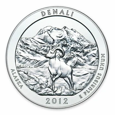 2012 5 Oz Silver America The Beautiful Denali National Park • $225.50