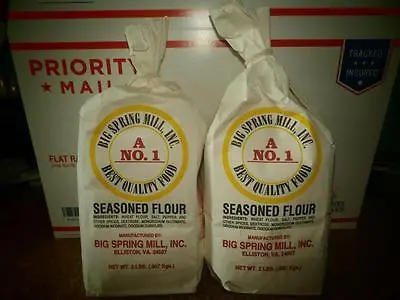 $94.44 • Buy 2- Fresh Big Spring Mill Inc. A No. 1 Seasoned Flour 2 Lbs. Each Bag Virginia 