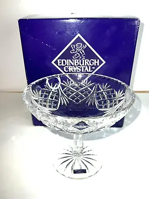 £25 • Buy VINTAGE Boxed Edinburgh Crystal Bon Bon/Serving/ Dish 15cm High - Never Used