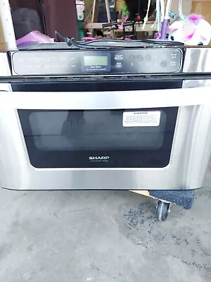 Sharp KB6524PSY 1.2 Cu Ft. 1000W Microwave Drawer Oven - Silver • $600