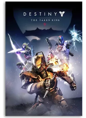 Destiny The Taken King Canvas Poster Game Room/Bedroom Wall Decor-Gaming 16”x24” • $17.97