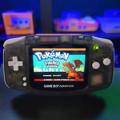 Smoke Grey Game Boy Advance GBA Console With IPS Backlight Backlit LCD MOD • $189.99