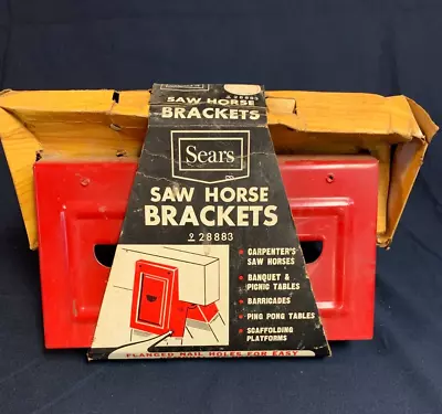 Vintage Sears Craftsman Sawhorse Brackets 928883 New In Box Old Stock Sears Best • $21.60