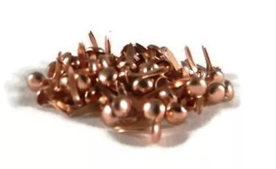 Mini Round Brads Metallic Copper - Bulk Paper Fasteners • $3.74