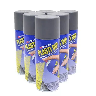 Plasti Dip Gun Metal Gray 11oz Spray Cans Case Of 6 • $55.89