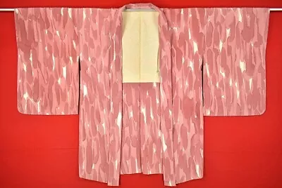 Vintage Japanese Kimono Silk Antique BORO HAORI Kusakizome Dyed/AA163/755 • £39.60