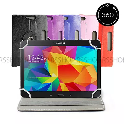 Universal Folio Flip Leather Case Cover For Android Tablet 9  Red Black Purple • £5.29