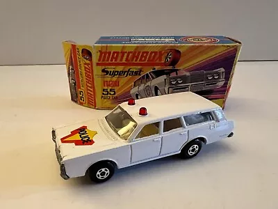 Matchbox Superfast 55 Police Car Station Wagon 1970 With Box • $6.50