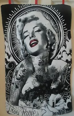 Marilyn Monroe Tattooed Movie Star Wall Hanging Room Decor Quilted Handmade  • $20