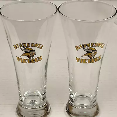 NFL Minnesota Vikings - 12oz Pilsner Glass New (Set Of 2) • $19.99