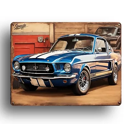 Muscle Car Wall Art Garage Signs Man Cave Shed House Poster Racing Bedroom Decor • £5.99