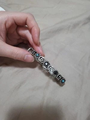$450 • Buy Gucci GG Marmont Silver Topaz And Mother Of Pearl Double G Bracelet