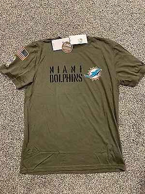 $45 • Buy 2022 Miami Dolphins Nike Salute To Service Legend Team Shirt Name M - 3XL