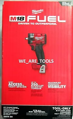 NEW IN BOX M18 Milwaukee FUEL 2854-20 3/8 Brushless Cordless Impact Wrench Volt • $159.97