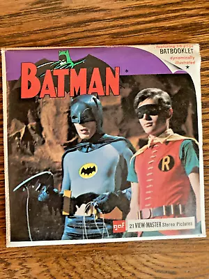 Vintage 1966 Complete Batman Viewmaster 3 Reel Set B492 Adam West & Julie Newmar • $22