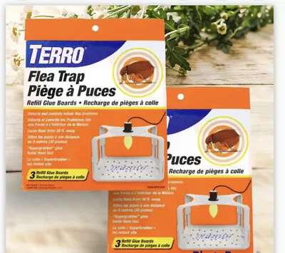 2 Pack - 6 Boards Refills Terro Flea Trap Refills Flea Control  _only Boards • $13.88