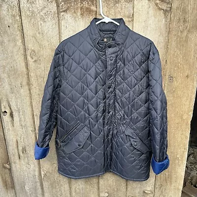 EUC Barbour Flyweight Chelsea Quilted Jacket Coat  Black  MENS SZ Large • $99