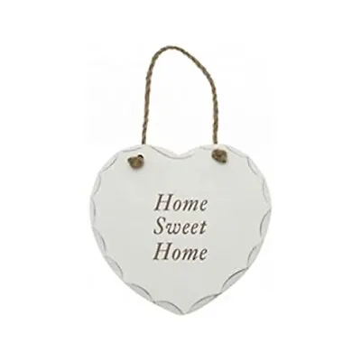 £0.99 • Buy New Home Sweet Home Hanging Wooden Heart Shaped Plaque Sign Home Decor Wall Gift