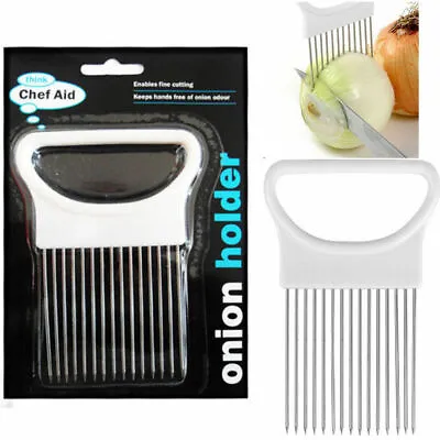 Onion Holder Slicer Chef Aid Regular Easy Manual Cutter Potato Veggies Cutter • £2.85