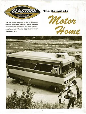 Vintage Advertising:  GLASTRON MOTOR HOME - AUSTIN TEXAS  • $9.25
