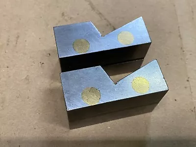 $99.99 • Buy Pair Of 20°￼ Magnetic￼ TRANSFER ANGLE V BLOCKS, Toolmaker Machinist Blocks ￼