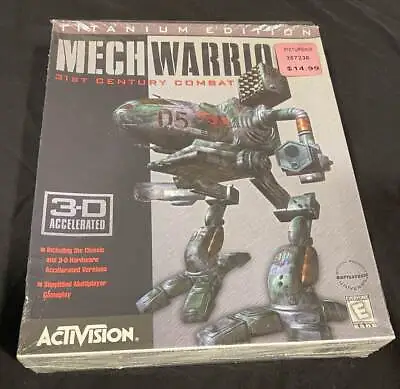 Mechwarrior 2 Titanium Edition 3-d Acceralted Sealed Game Pc Battletech • $174.99