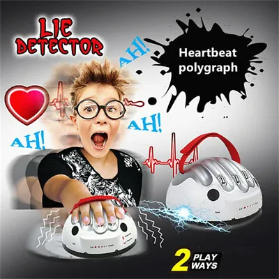 Polygraph Test Toys Electric Shock Lie Detector Shocking Liar Truth Dare Game RO • £11.35