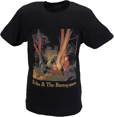 Mens Black Official Echo & The Bunnymen Crocodiles T-Shirt • $22.37