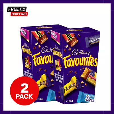 2 X Cadbury Favourites 265g Dairy Milk Crunchie Picnic Moro Chocolate Snack New* • $15.79