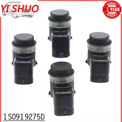 For Audi A1 A3 Volkswagen Golf 4PCS BLACK PDC Backup 1S0919275D Parking Sensor • $46.33