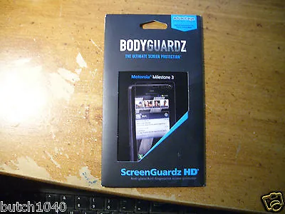 Bodyguardz HD Tough Screen Protector. Customize To Fit Motorola Milestone 3 • $6.99