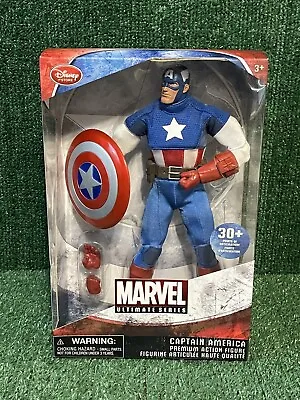 Disney Store Captain Of America 12”Figure Set Marvel Ultimate Series Premium New • $50