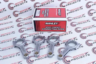 MANLEY Pro Series I-Beam Rods Turbo Tuff For 92+ Honda 1.6 V-Tec DOHC B16A • $998.93