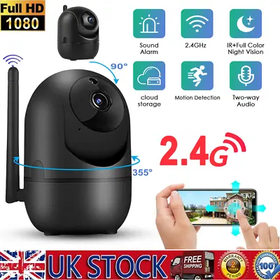 1080P CCTV WiFi IP Camera Baby Monitor Pet Dog Night Vision CAM Home Security • £29.48