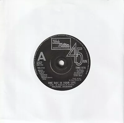 Michael Jackson - One Day In Your Life (Tamla Motown 1981 Reissue) 7  Single • $2.21