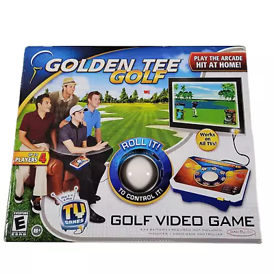 Golden Tee Golf Video Game TV Plug & Play Home Edition Jakks Pacific 2011 TESTED • $49.99