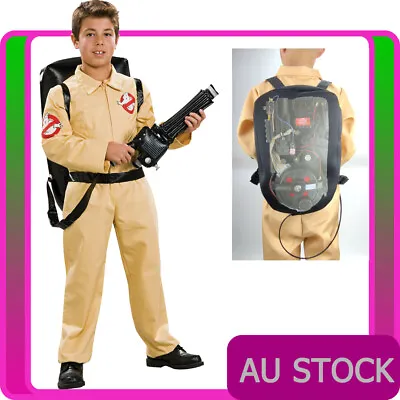 Child Ghostbusters Jumpsuit Kids Ghost Catchers Boys Girls Costume 80s Halloween • $51.29