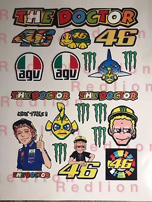 Valentino Rossi  The Doctor  Large Glossy Stickers Printed • £8