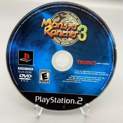 Monster Rancher 3 Sony PlayStation 2 PS2 2001 Disc Only Tested And Working • $16.99